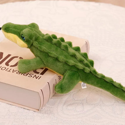 Pliušinis krokodilas su garsu