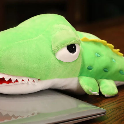 Pliušinis žalias krokodilas 30 cm