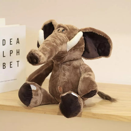 Pliušinis rudas dramblys su didelėmis ausimis