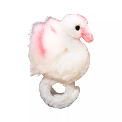 Pliušinė balta gulbė apyrankė