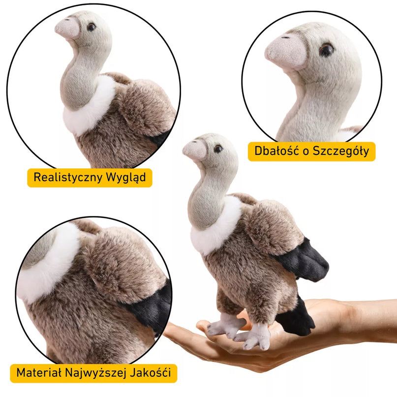 Pliušinis grifas paukštis 25cm