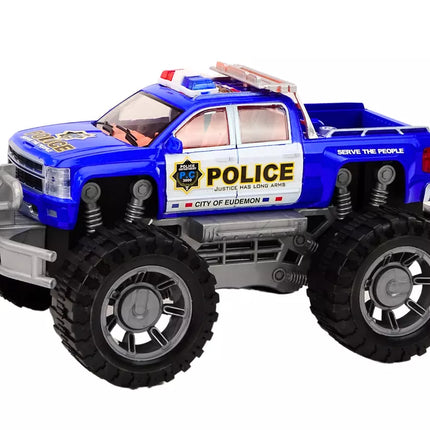 Mėlynas policijos automobilis