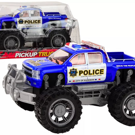 Mėlynas policijos automobilis