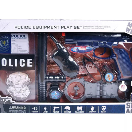 Policijos rinkinys su šauruvu ir antrankiais