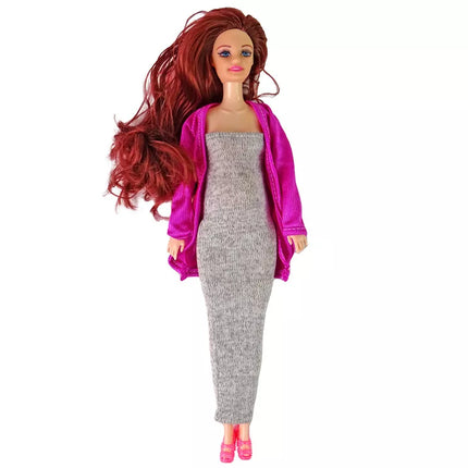 Nėščia lėlė su lėlyte ir priedais