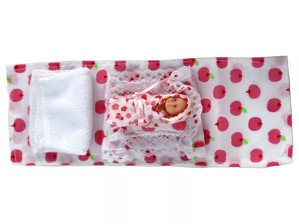 Nėščia mama lėlė Liusė su priedais