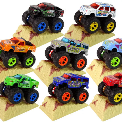 Sunkvežimis monstras su rampa