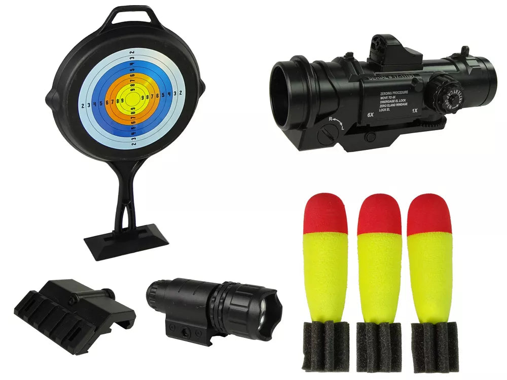 Juodas granatsvaidis su raketomis