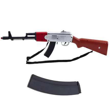 Didelis šautuvas su peties diržu