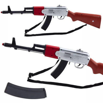 Didelis šautuvas su peties diržu