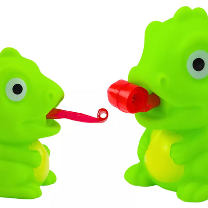 Guminis dinozauras su įtraukiamu liežuviu