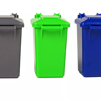 Tamsiai žalia šiukšliavežė