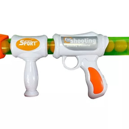 Šautuvas su minkštais kamuoliukais