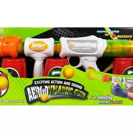 Šautuvas su minkštais kamuoliukais