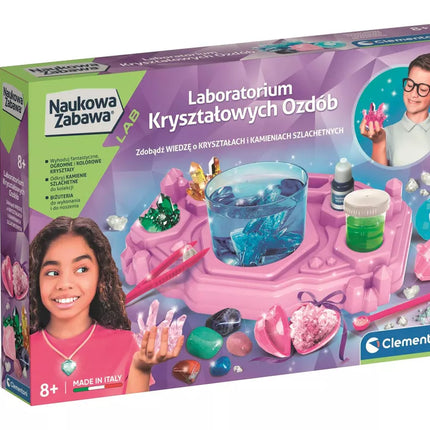 Kristalų papuošalų laboratorija, lenkų kalba Clementoni