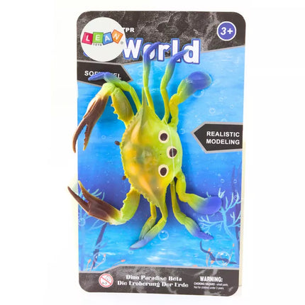 Guminio žalio krabo figūrėlė