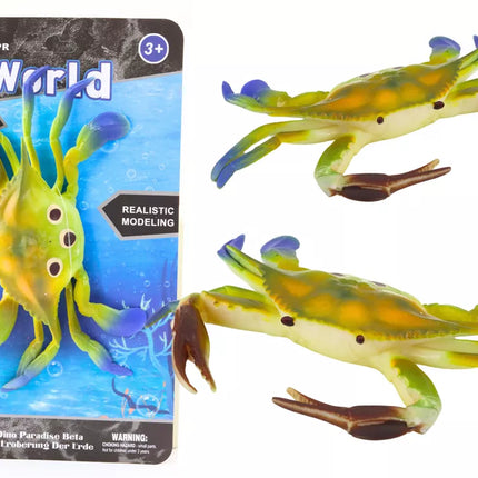 Guminio žalio krabo figūrėlė