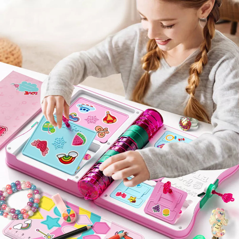 Rožinės spalvos slaptas dienoraštis su užraktu