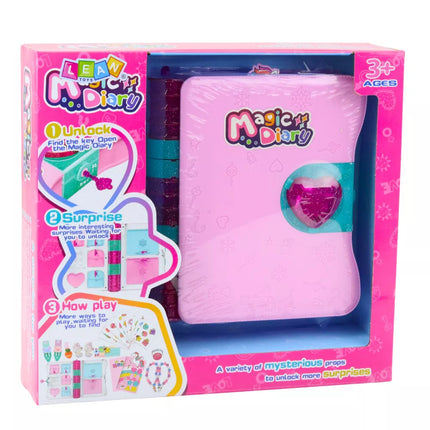 Rožinės spalvos slaptas dienoraštis su užraktu