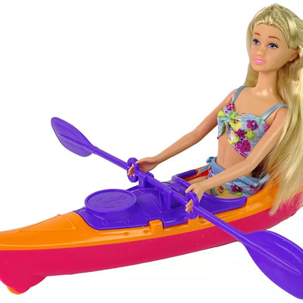 Lėlė su baidare ir priedais