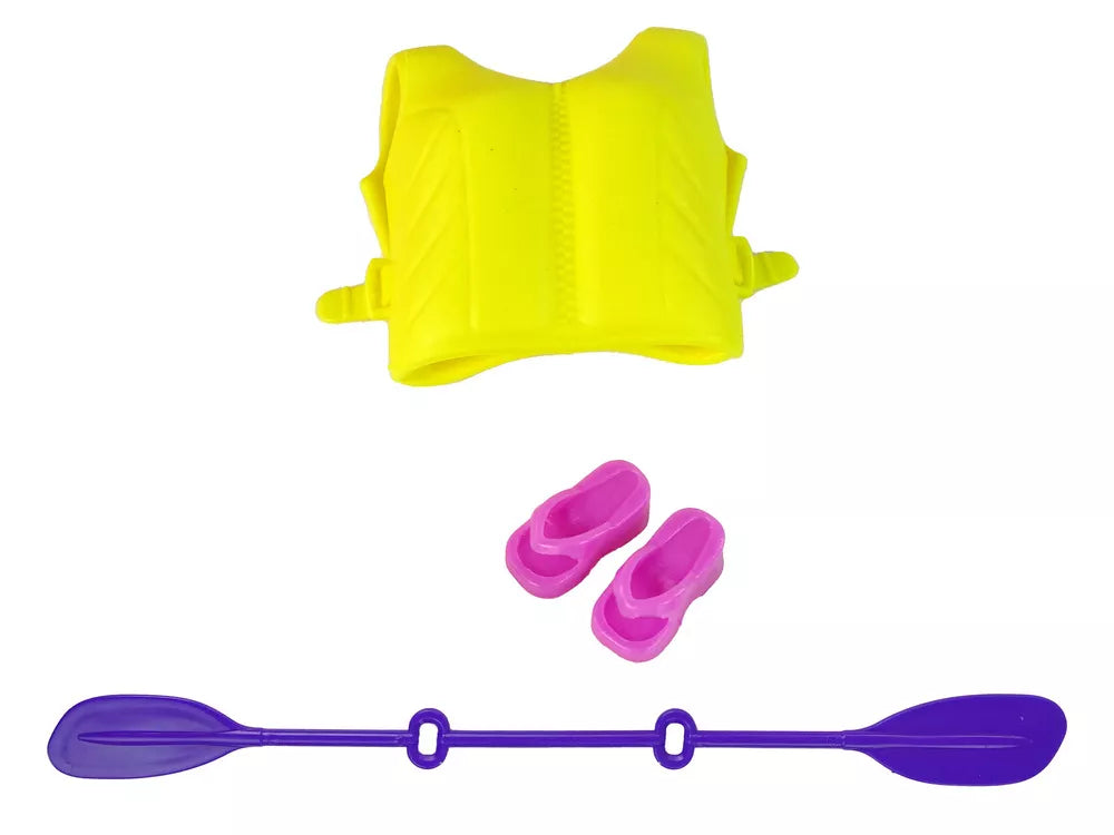 Lėlė su baidare ir priedais