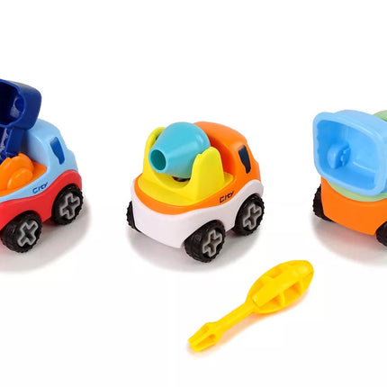 3 išardomų statybinių automobilių rinkinys