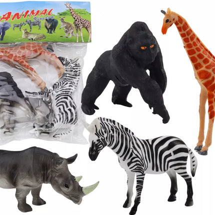 Afrikos gyvūnų figūrėlių rinkinys