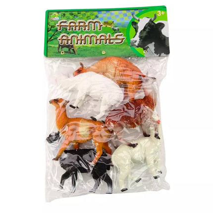 Alpakų ir lamų ūkio figūrėlių rinkinys