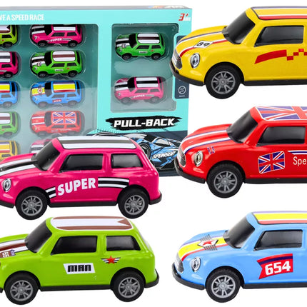 Spalvotų automobilių rinkinys