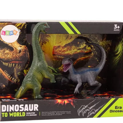 Brachiozauro ir velociraptorio dinozaurų figūrėlių rinkinys