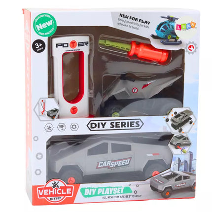 Modernus automobilio ir keturračio rinkinys