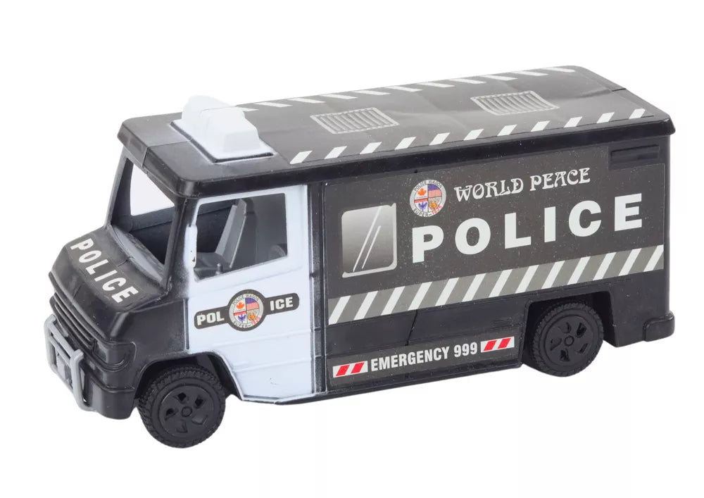 Policijos transportų priemonių ir figūrėlių rinkinys