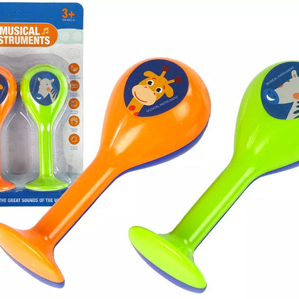 Dviejų spalvų barškučių rinkinys