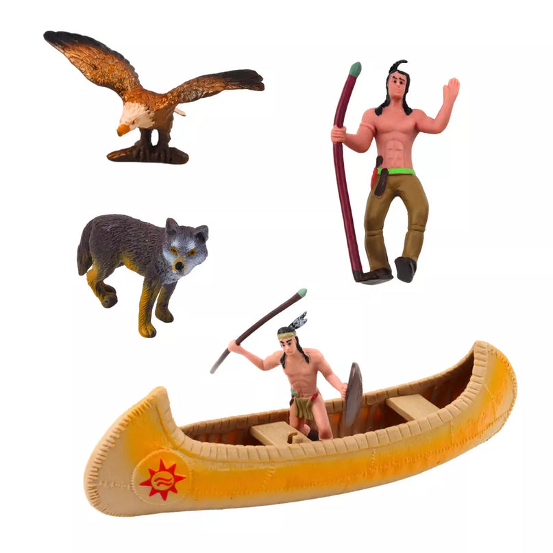 Indėnų figūrų rinkinys