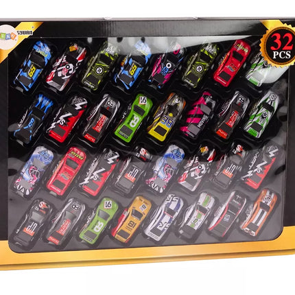 Spalvotų automobilių rinkinys 32 vnt.