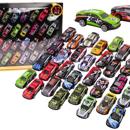 Spalvotų automobilių rinkinys 32 vnt.