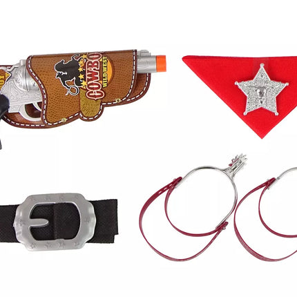 Kaubojaus rinkinys su šautuvais ir aksesuarais