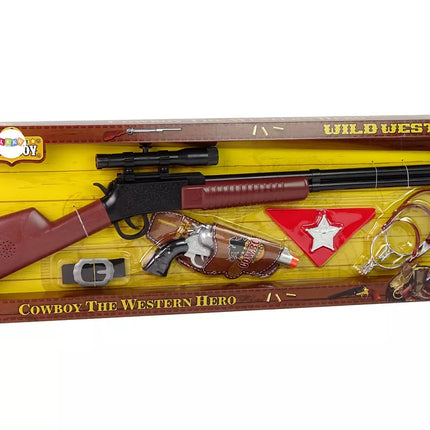 Kaubojaus rinkinys su šautuvais ir aksesuarais