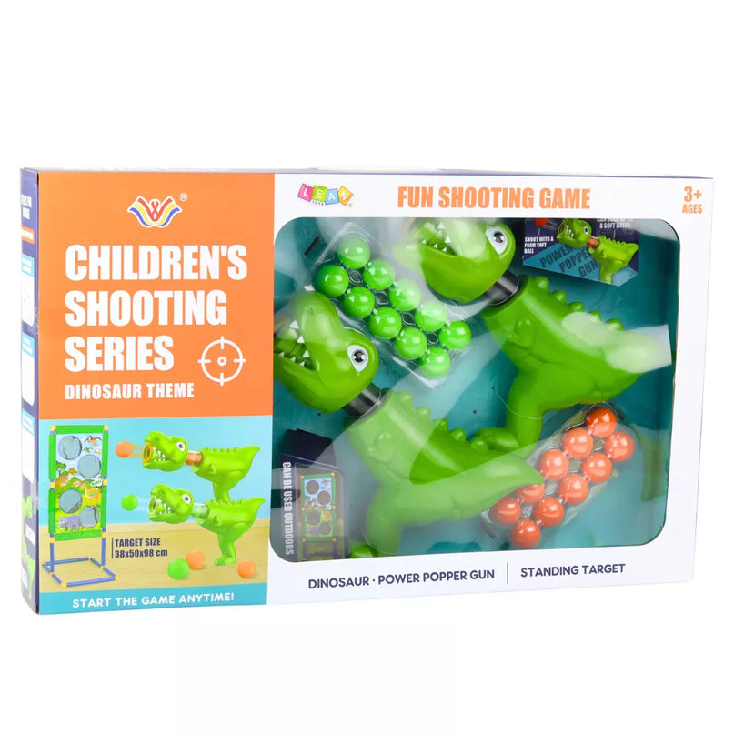Dinozaurų šaudymo rinkinys su ginklais