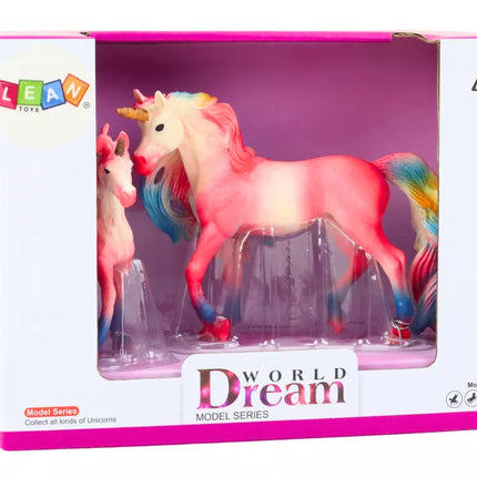 Kolekcinės rožinės vienaragių figurėlės