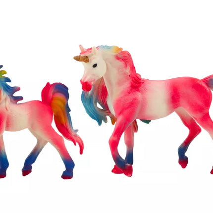 Kolekcinės rožinės vienaragių figurėlės