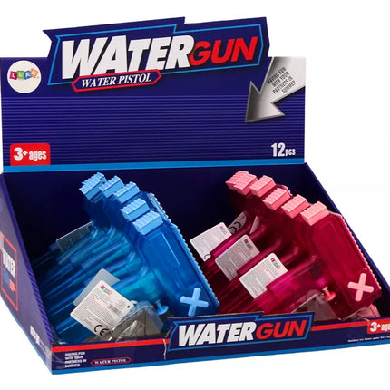 Mažas skaidrus vandens pistoletas