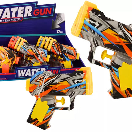 Mažas vandens pistoletas su grafiti