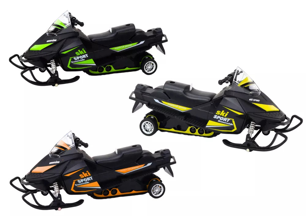 Sniego motociklas su spyruokline pakaba