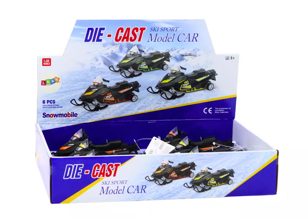 Sniego motociklas su spyruokline pakaba