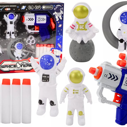 Kosmoso astronautų minkštų šautuvų komplektas