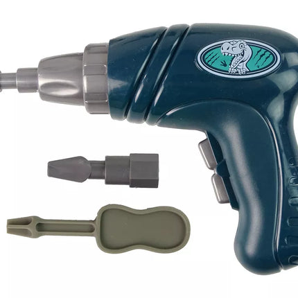 Rudas išardomas dinozauras su grąžtu