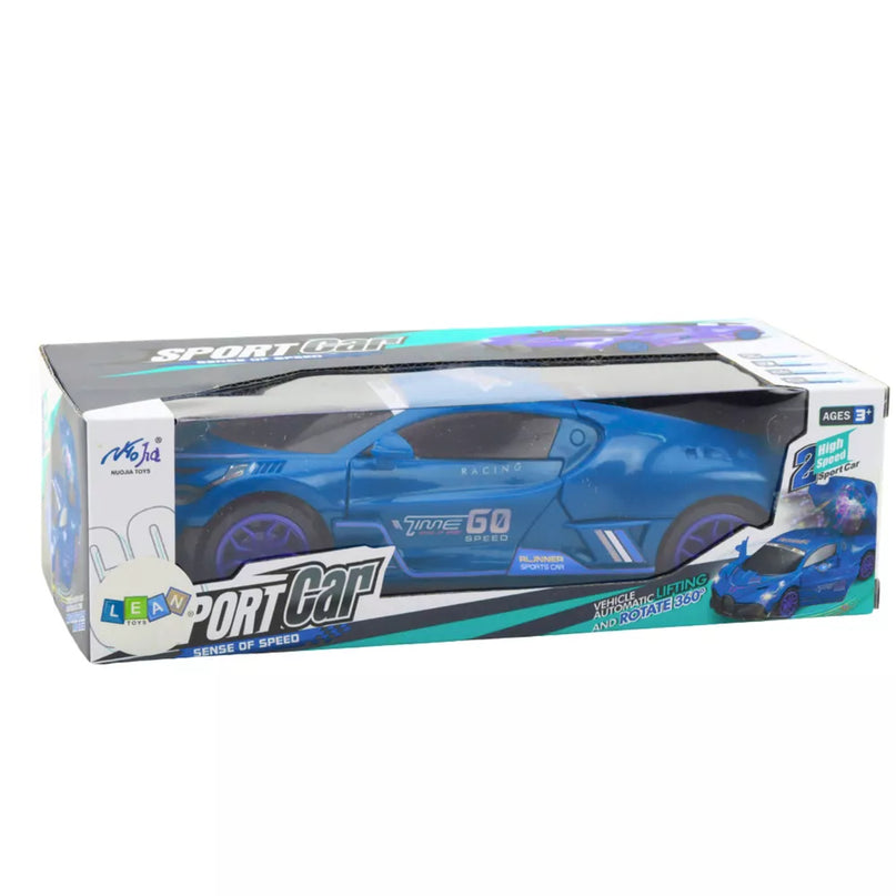 Sportinis automobilis su kliūčių jutikliu