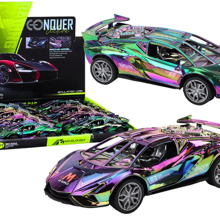 Spalvingas sportinis automobilis