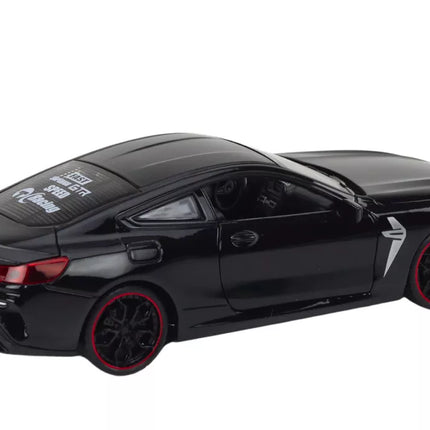Juodas sportinis automobilis vaikams